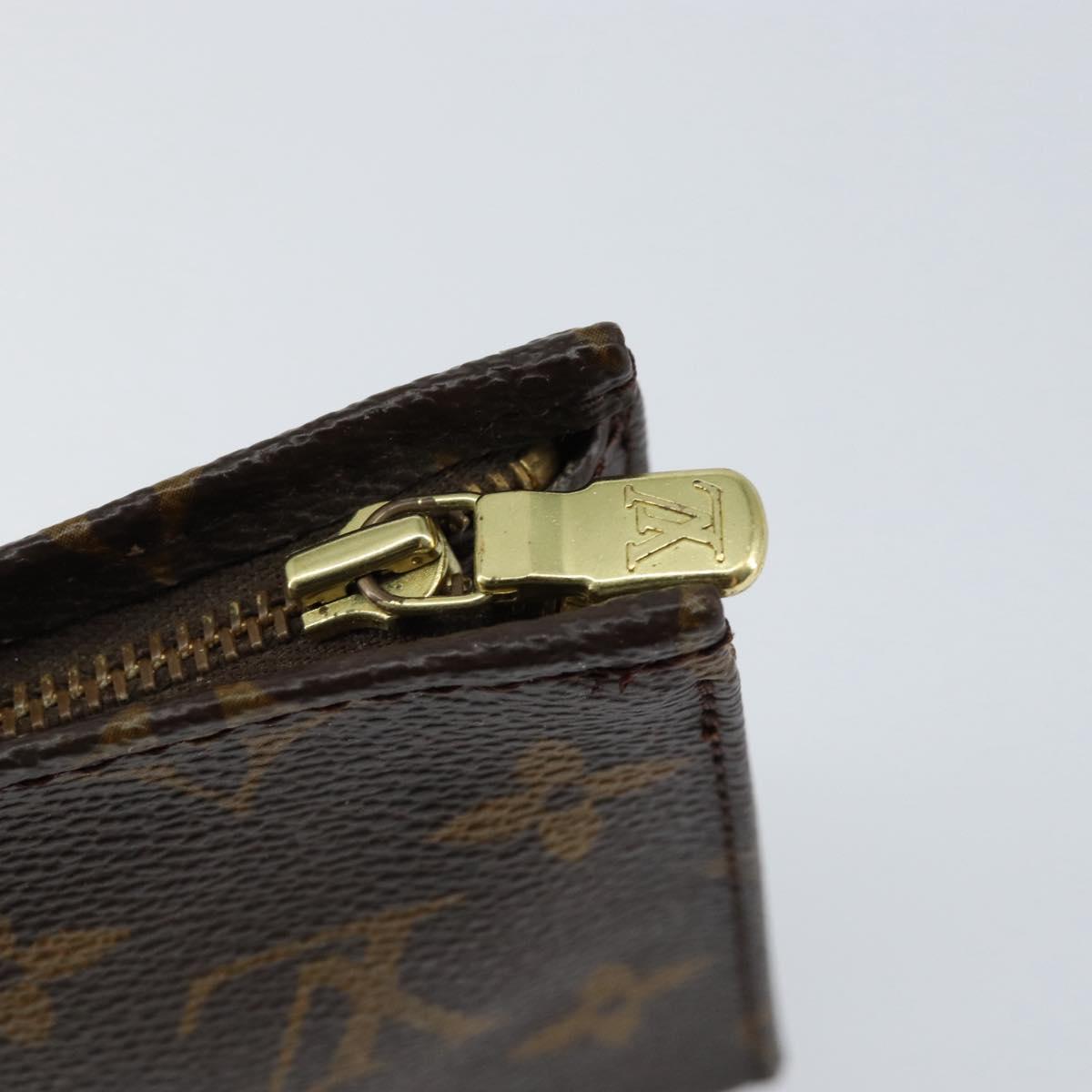 LOUIS VUITTON Monogram Poche Toilette 15 Pouch M47546 LV Auth th6510