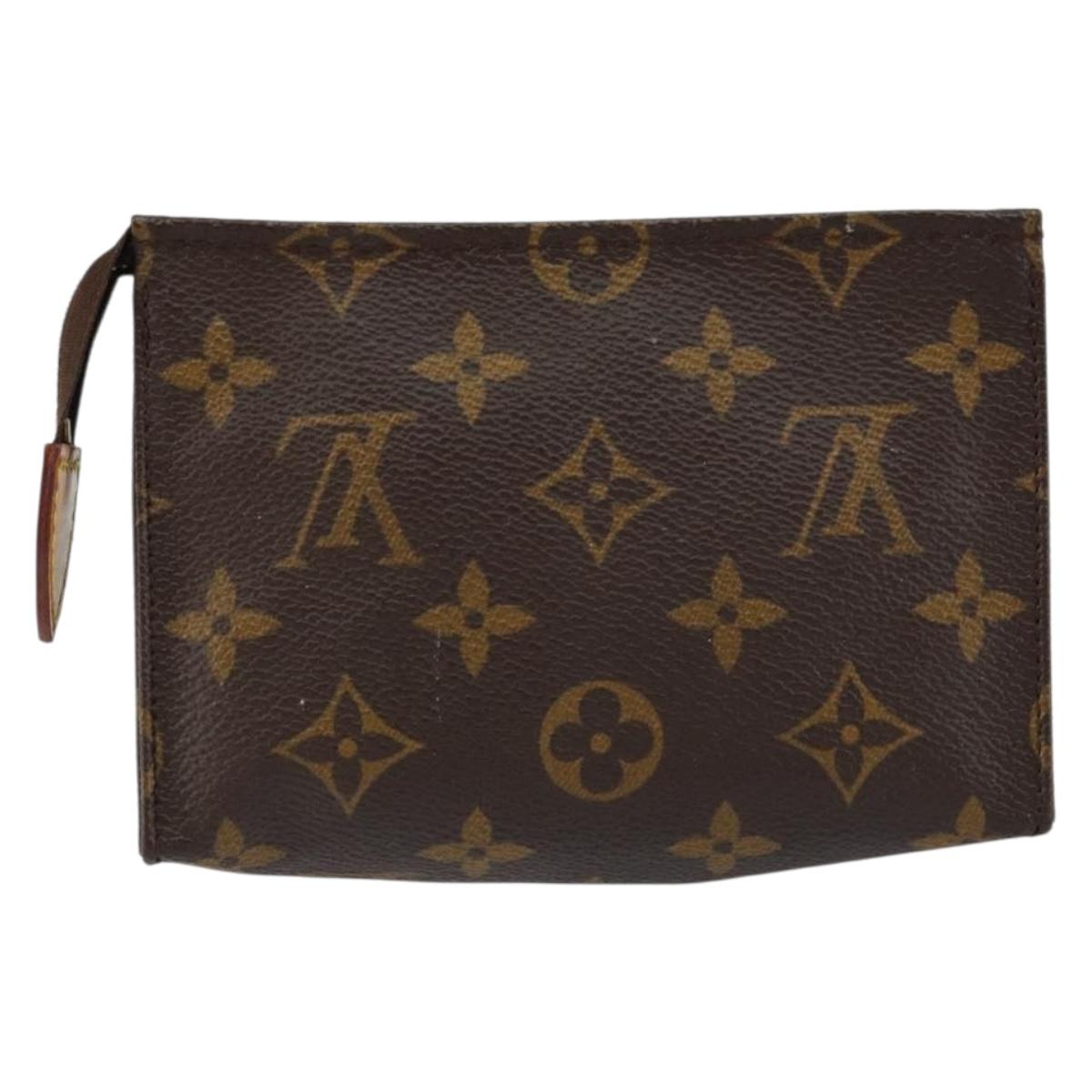 LOUIS VUITTON Monogram Poche Toilette 15 Pouch M47546 LV Auth th6510
