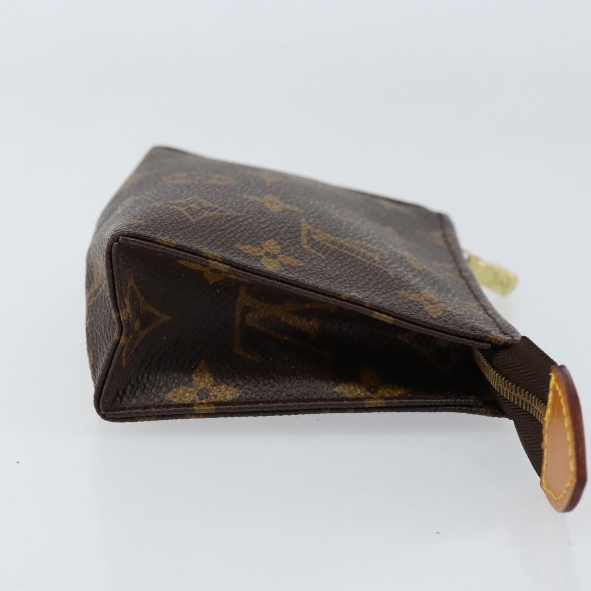 LOUIS VUITTON Monogram Poche Toilette 15 Pouch M47546 LV Auth th6510
