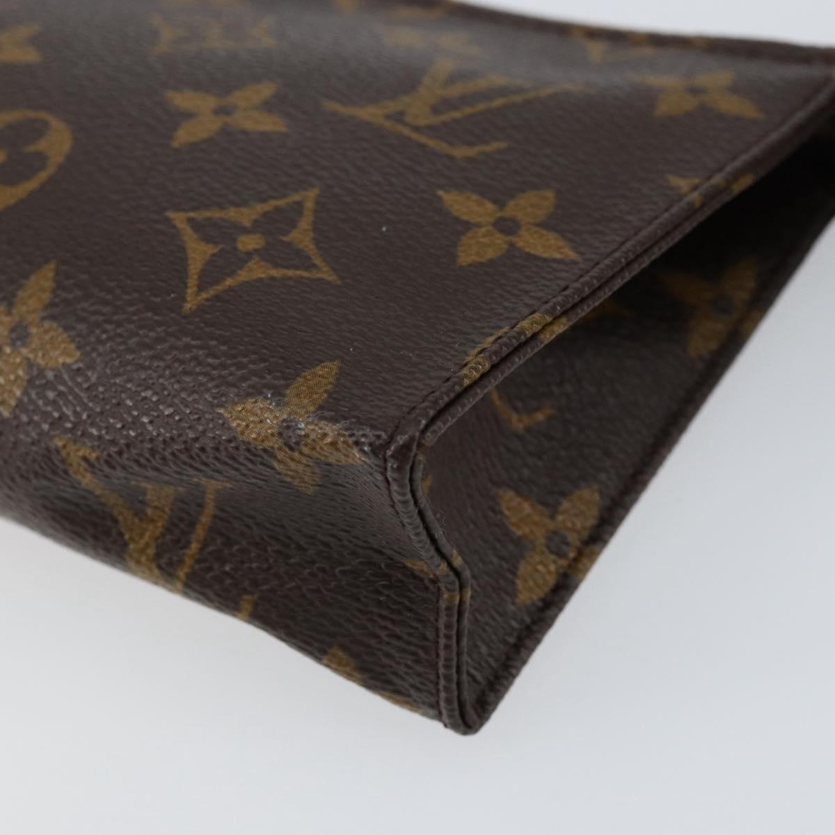 LOUIS VUITTON Monogram Poche Toilette 15 Pouch M47546 LV Auth th6510