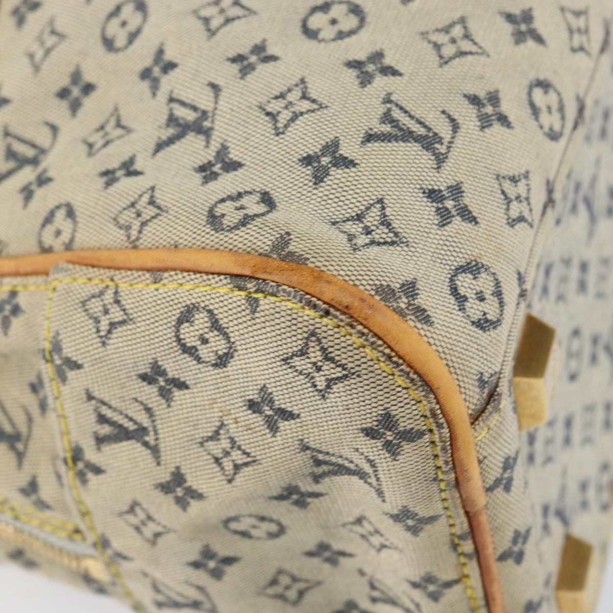 LOUIS VUITTON Monogram Mini Marie Hand Bag Blue M92003 LV Auth th6511