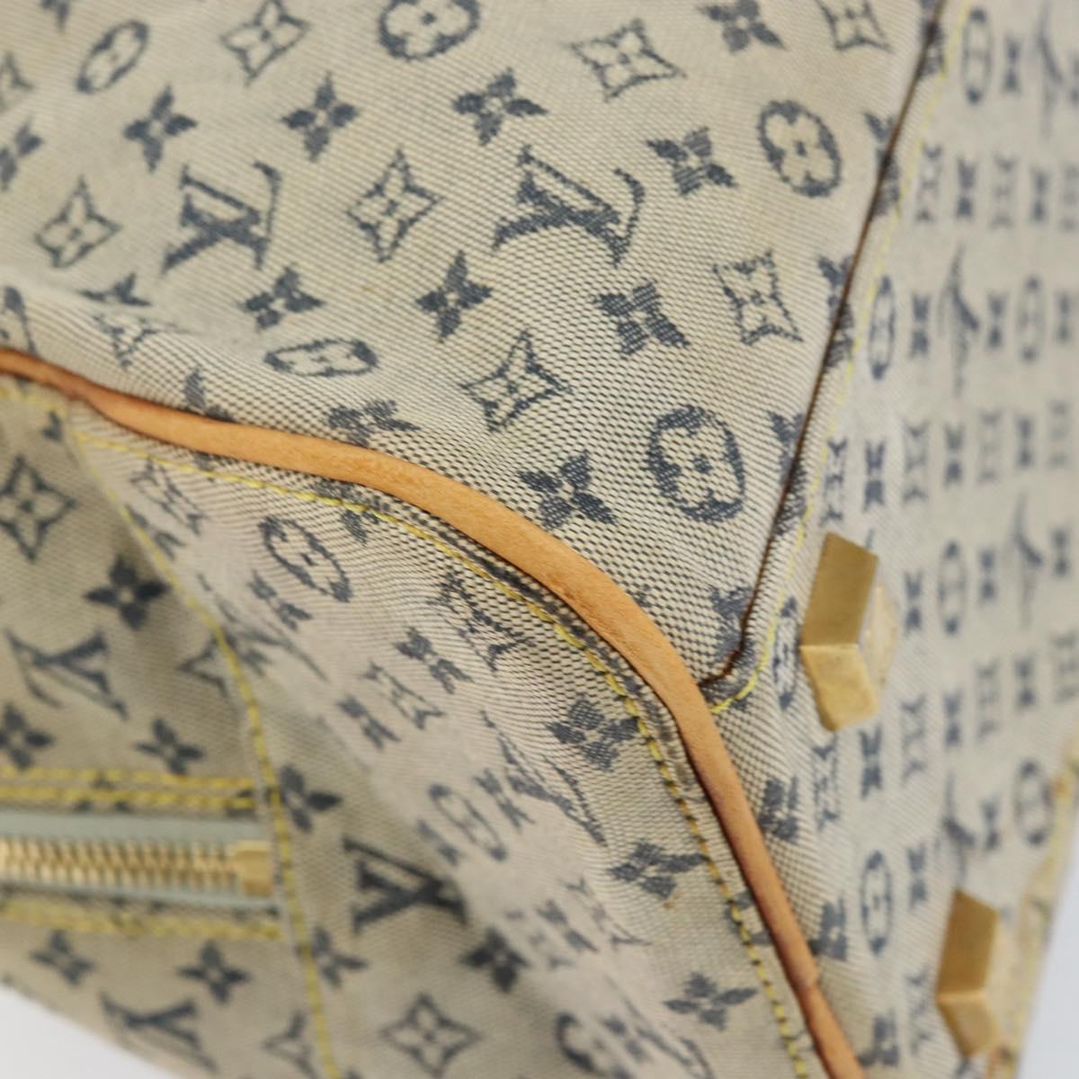 LOUIS VUITTON Monogram Mini Marie Hand Bag Blue M92003 LV Auth th6511