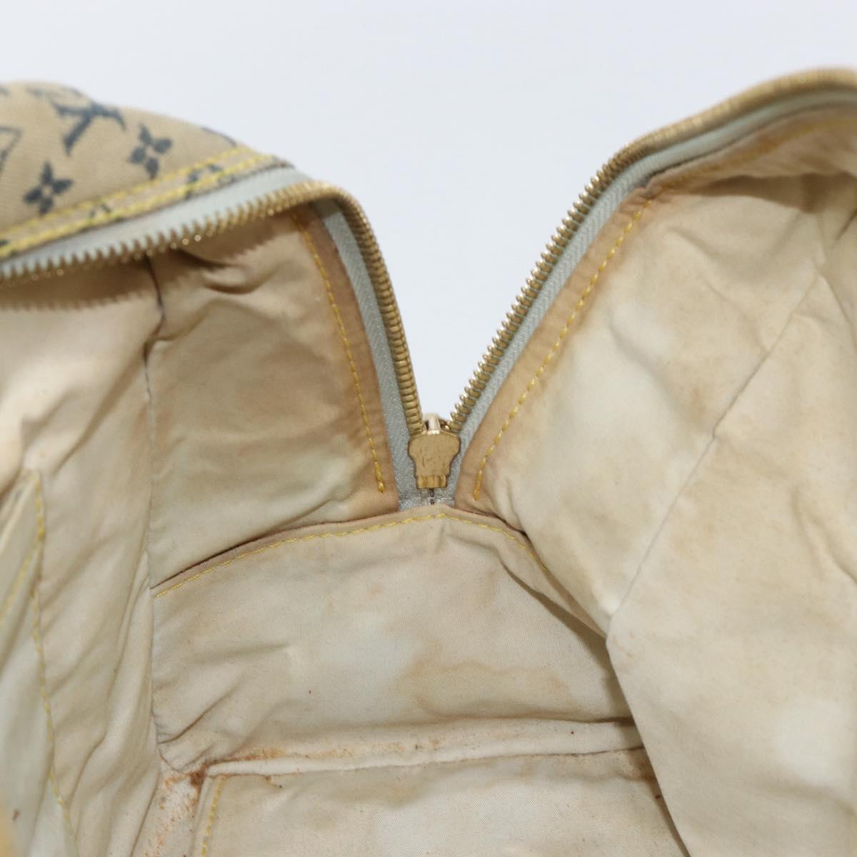 LOUIS VUITTON Monogram Mini Marie Hand Bag Blue M92003 LV Auth th6511