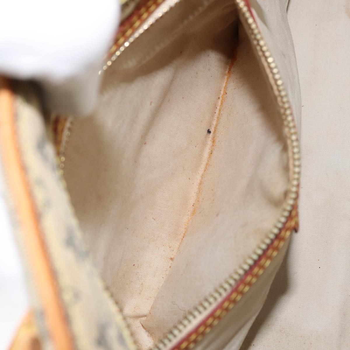 LOUIS VUITTON Monogram Mini Marie Hand Bag Blue M92003 LV Auth th6511