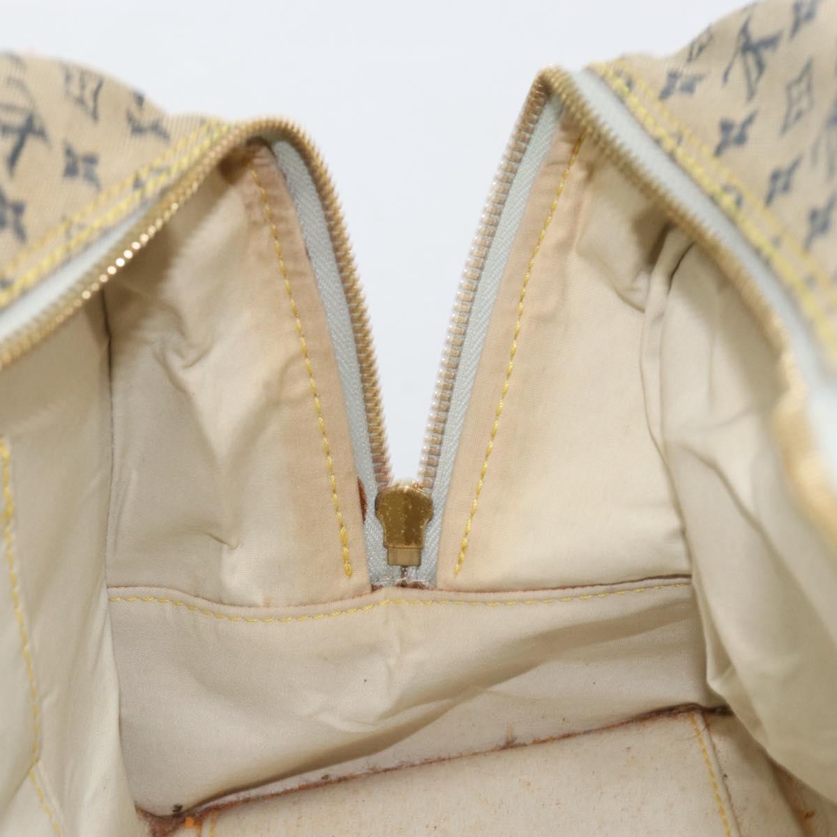 LOUIS VUITTON Monogram Mini Marie Hand Bag Blue M92003 LV Auth th6512