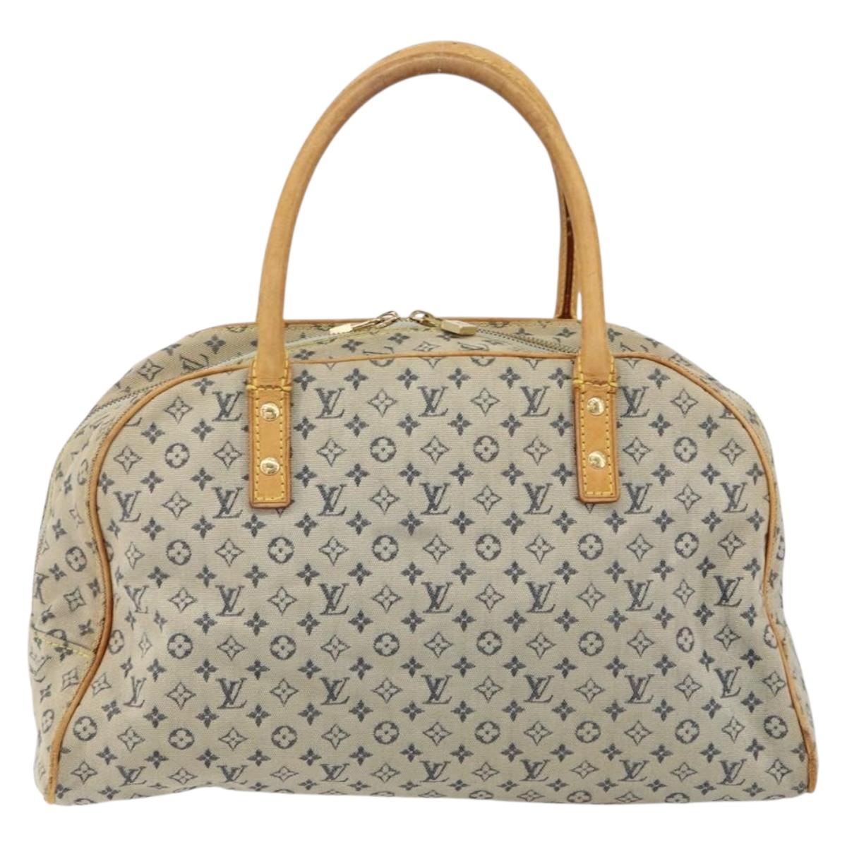 LOUIS VUITTON Monogram Mini Marie Hand Bag Blue M92003 LV Auth th6512