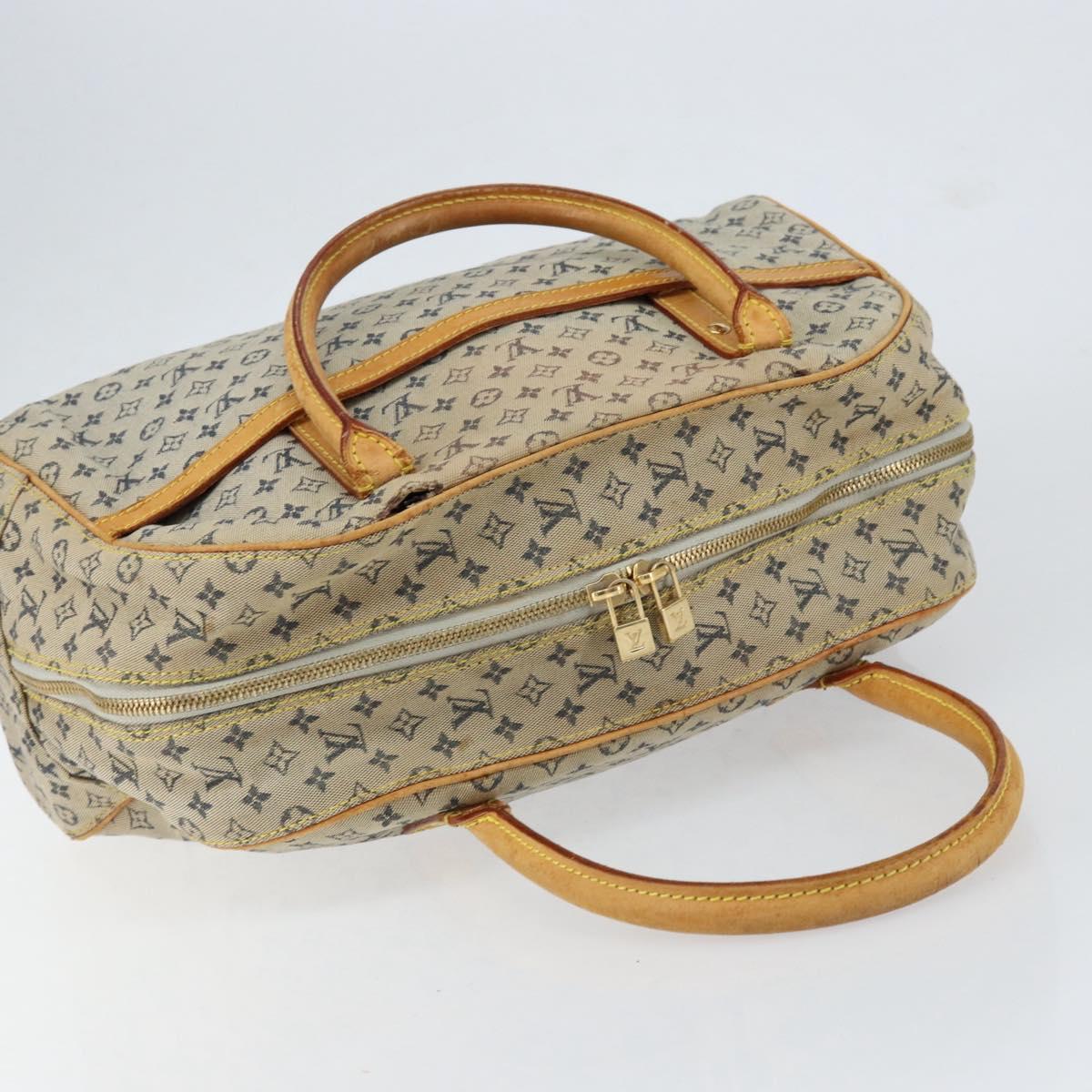 LOUIS VUITTON Monogram Mini Marie Hand Bag Blue M92003 LV Auth th6512