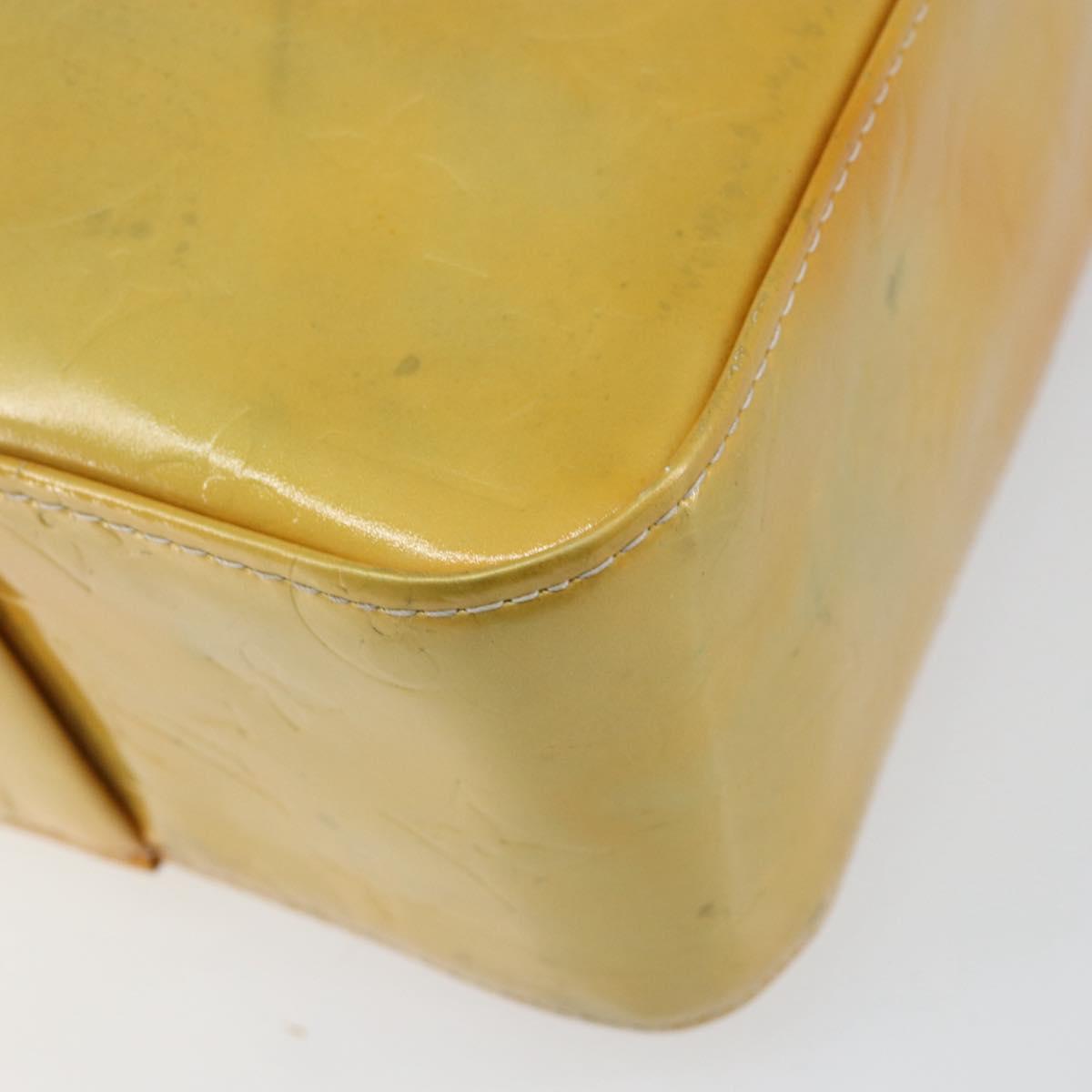 LOUIS VUITTON Monogram Vernis Columbus Tote Bag Gris M91028 LV Auth th6514