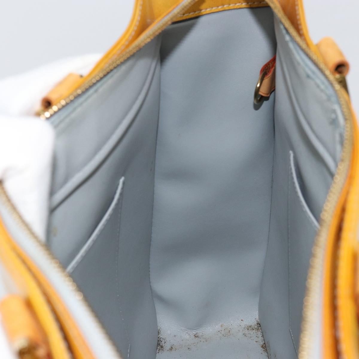 LOUIS VUITTON Monogram Vernis Columbus Tote Bag Gris M91028 LV Auth th6514