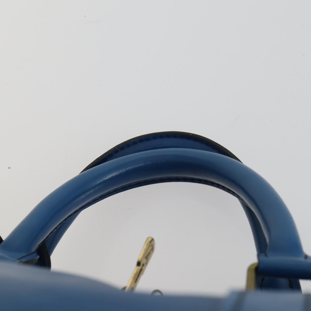 LOUIS VUITTON Epi Keepall 50 Boston Bag Blue M42965 LV Auth th6515