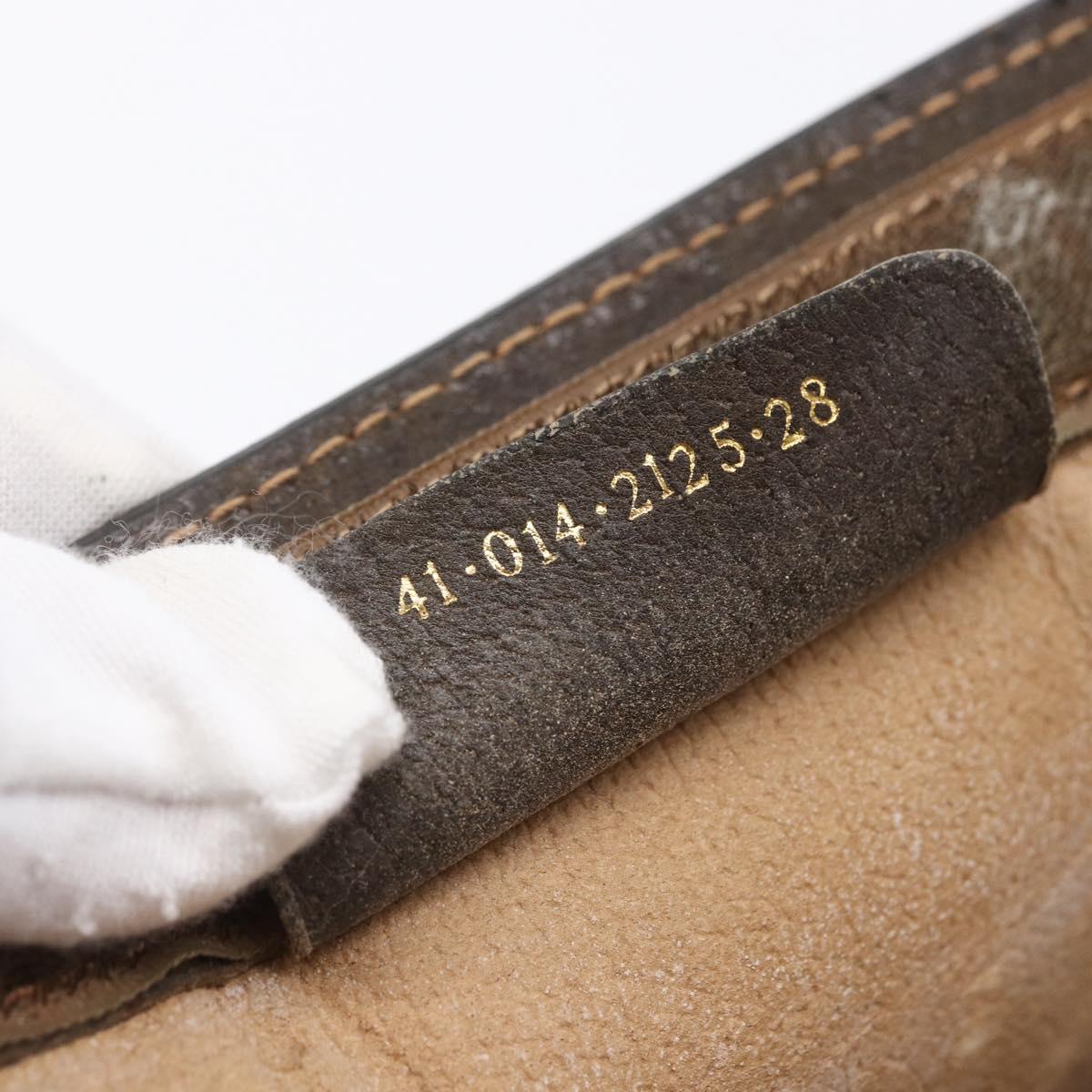 GUCCI GG Supreme Web Sherry Line Bag PVC Beige Red 41 014 2125 28 Auth th6520