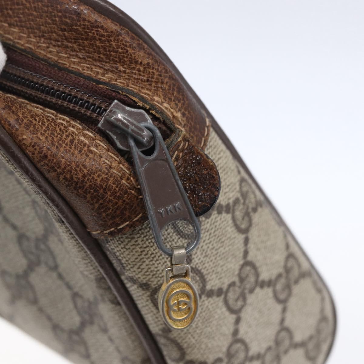 GUCCI GG Supreme Web Sherry Line Bag PVC Beige Red 40 014 3553 Auth th6527