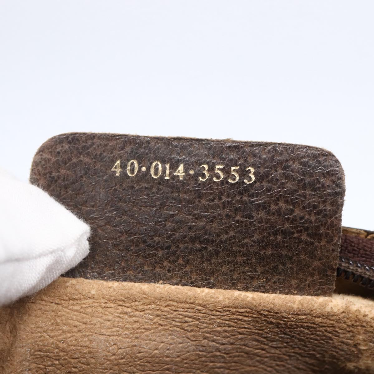 GUCCI GG Supreme Web Sherry Line Bag PVC Beige Red 40 014 3553 Auth th6527