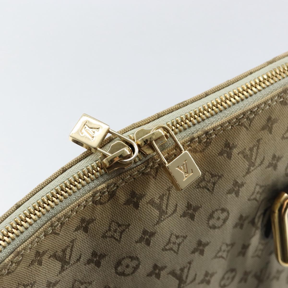 LOUIS VUITTON Monogram Mini Alma Haut Hand Bag Khaki M92203 LV Auth th6528