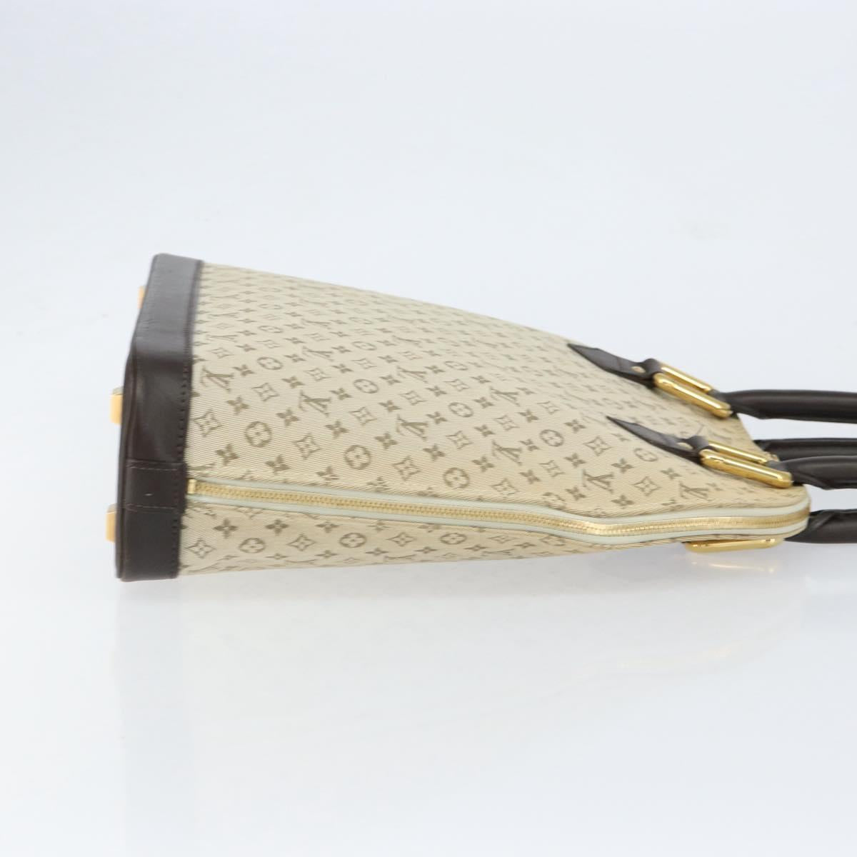 LOUIS VUITTON Monogram Mini Alma Haut Hand Bag Khaki M92203 LV Auth th6528