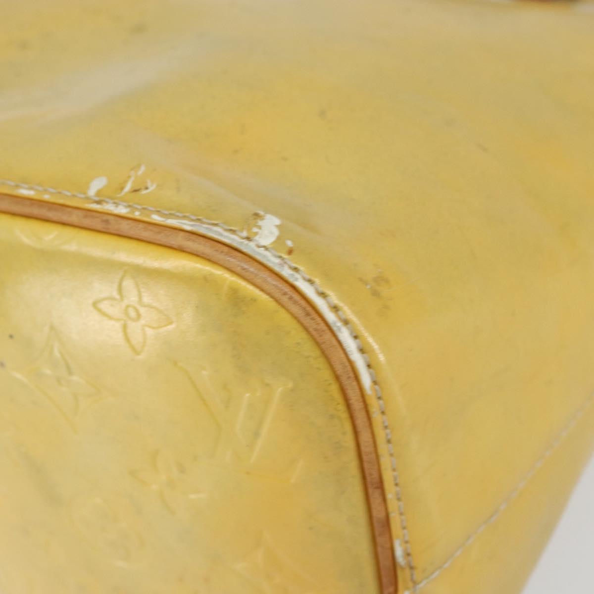 LOUIS VUITTON Monogram Vernis Houston Hand Bag Gris M91053 LV Auth th6529