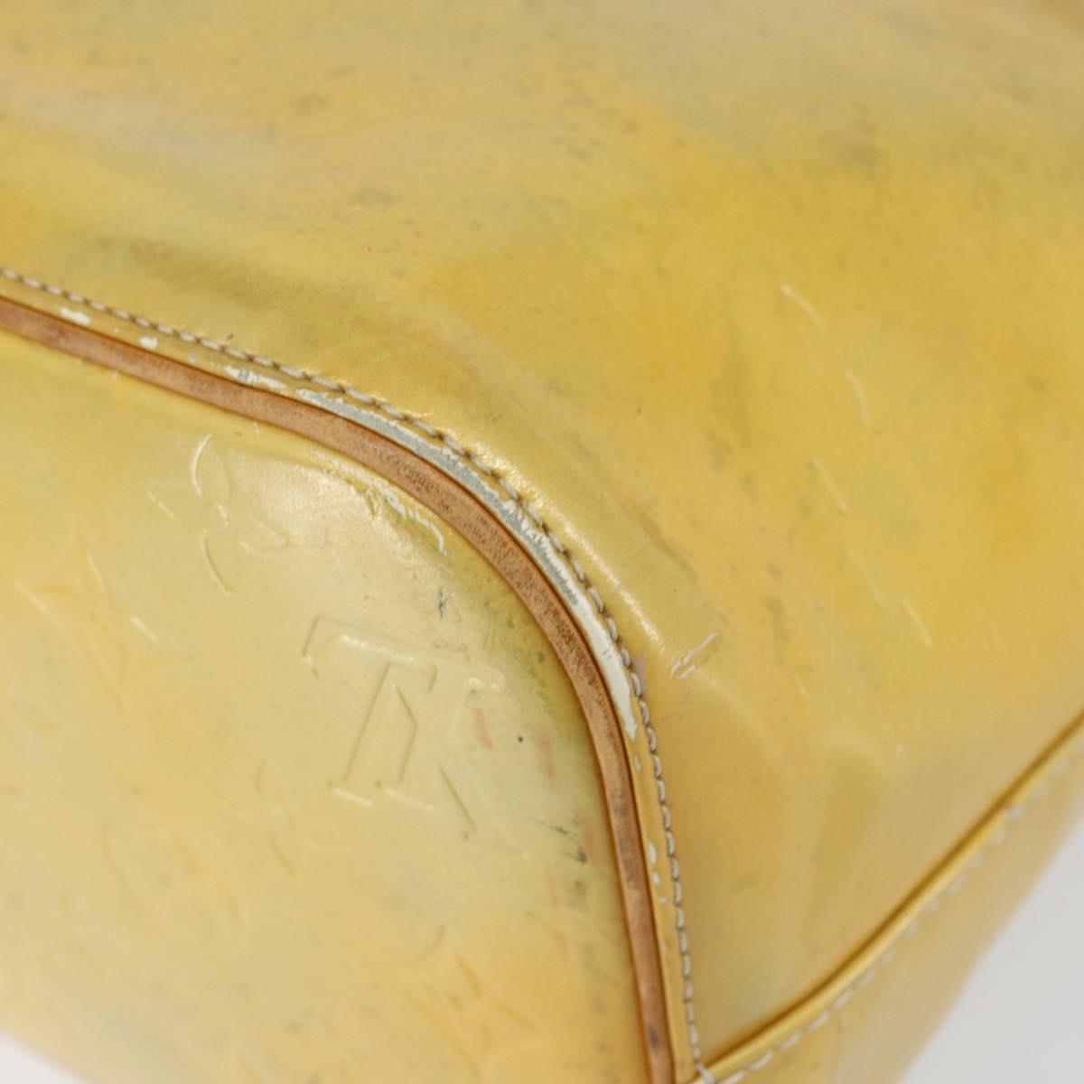 LOUIS VUITTON Monogram Vernis Houston Hand Bag Gris M91053 LV Auth th6529