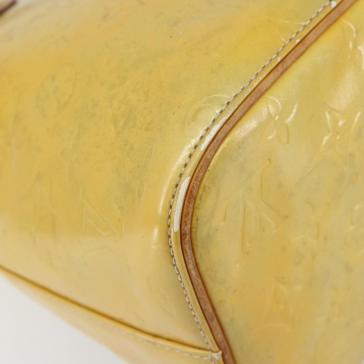 LOUIS VUITTON Monogram Vernis Houston Hand Bag Gris M91053 LV Auth th6529