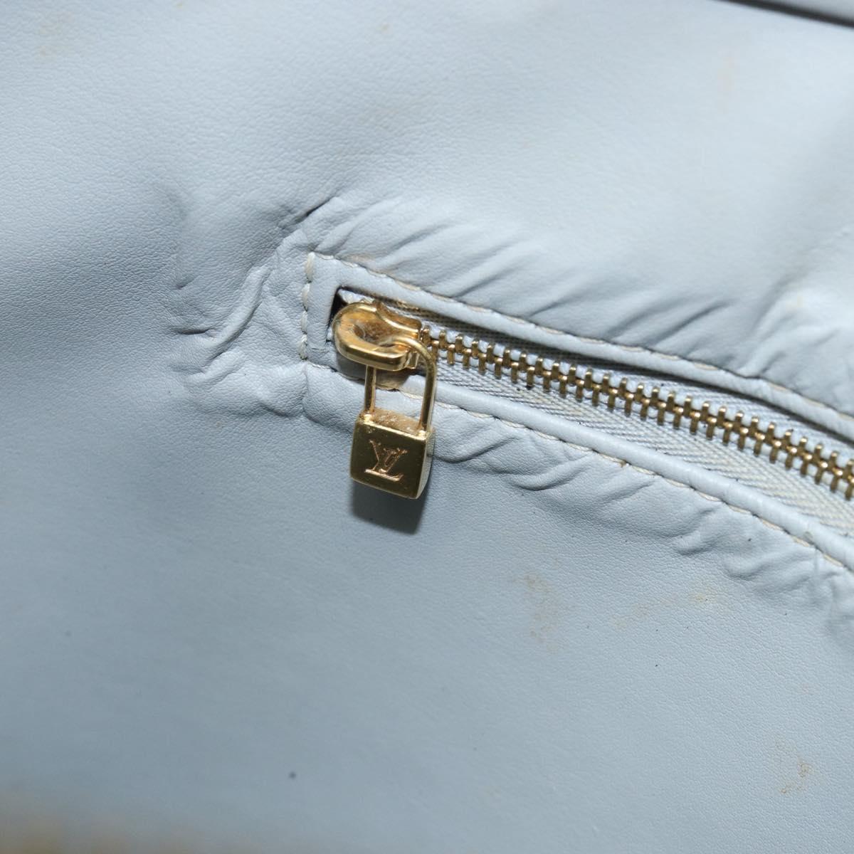 LOUIS VUITTON Monogram Vernis Houston Hand Bag Gris M91053 LV Auth th6529