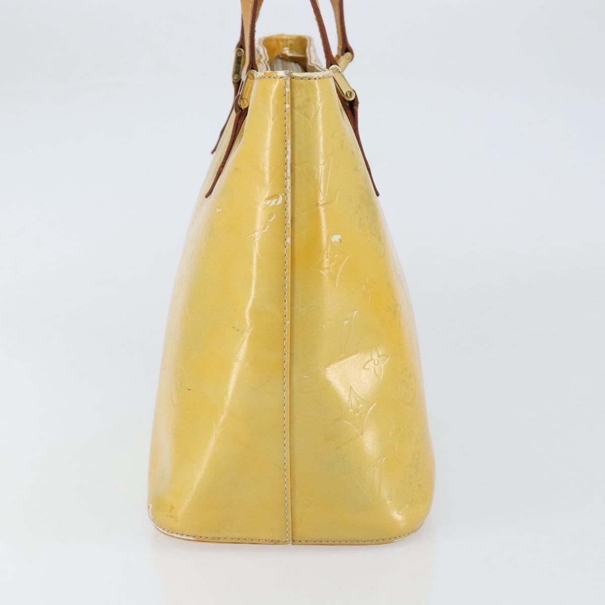 LOUIS VUITTON Monogram Vernis Houston Hand Bag Gris M91053 LV Auth th6529