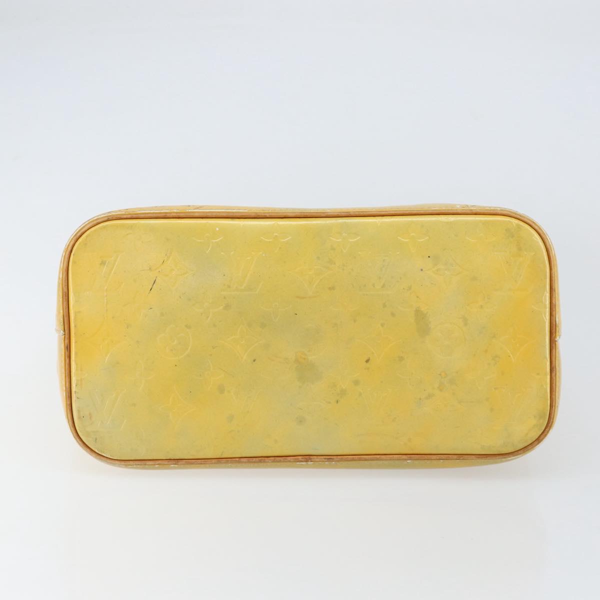 LOUIS VUITTON Monogram Vernis Houston Hand Bag Gris M91053 LV Auth th6529