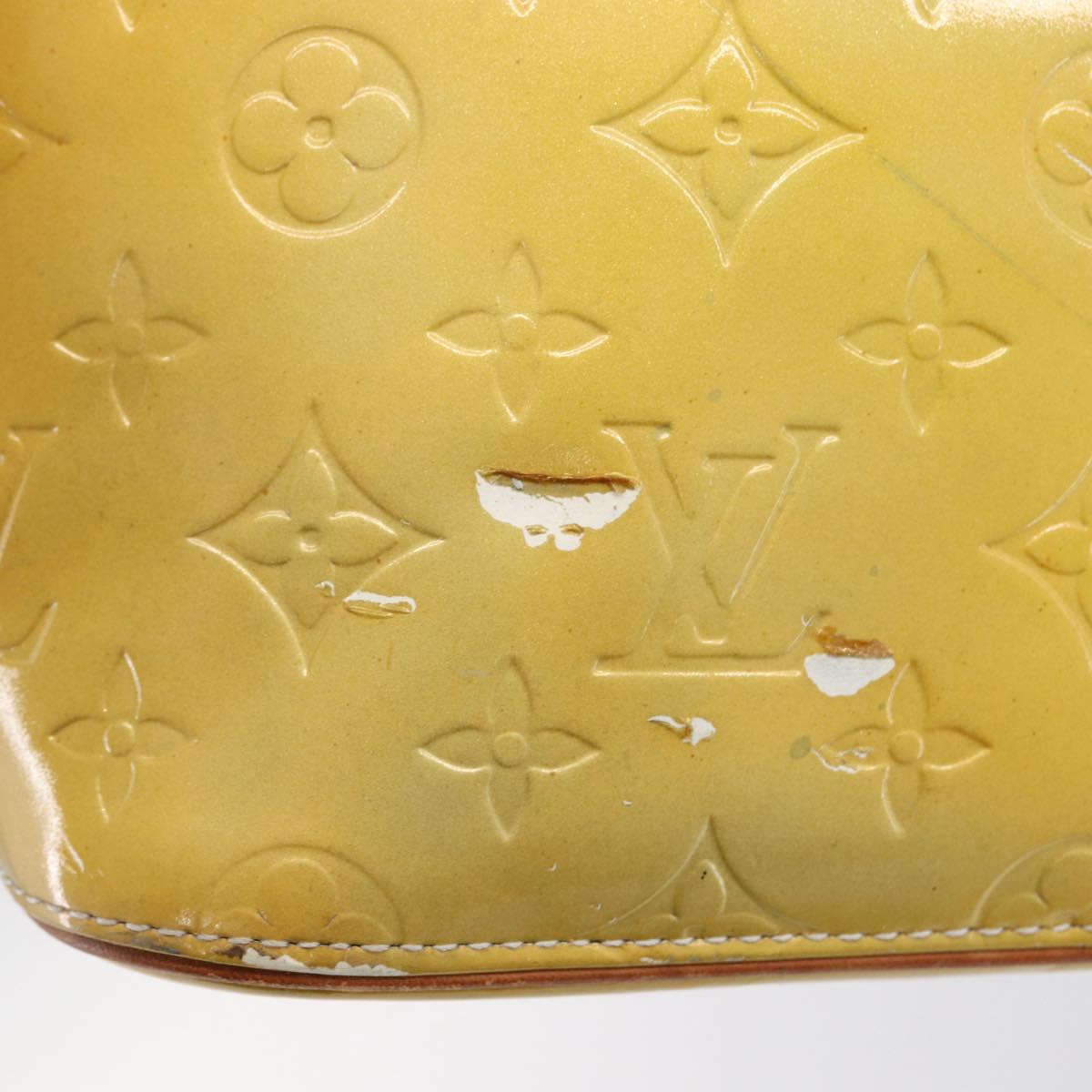 LOUIS VUITTON Monogram Vernis Houston Hand Bag Gris M91053 LV Auth th6530