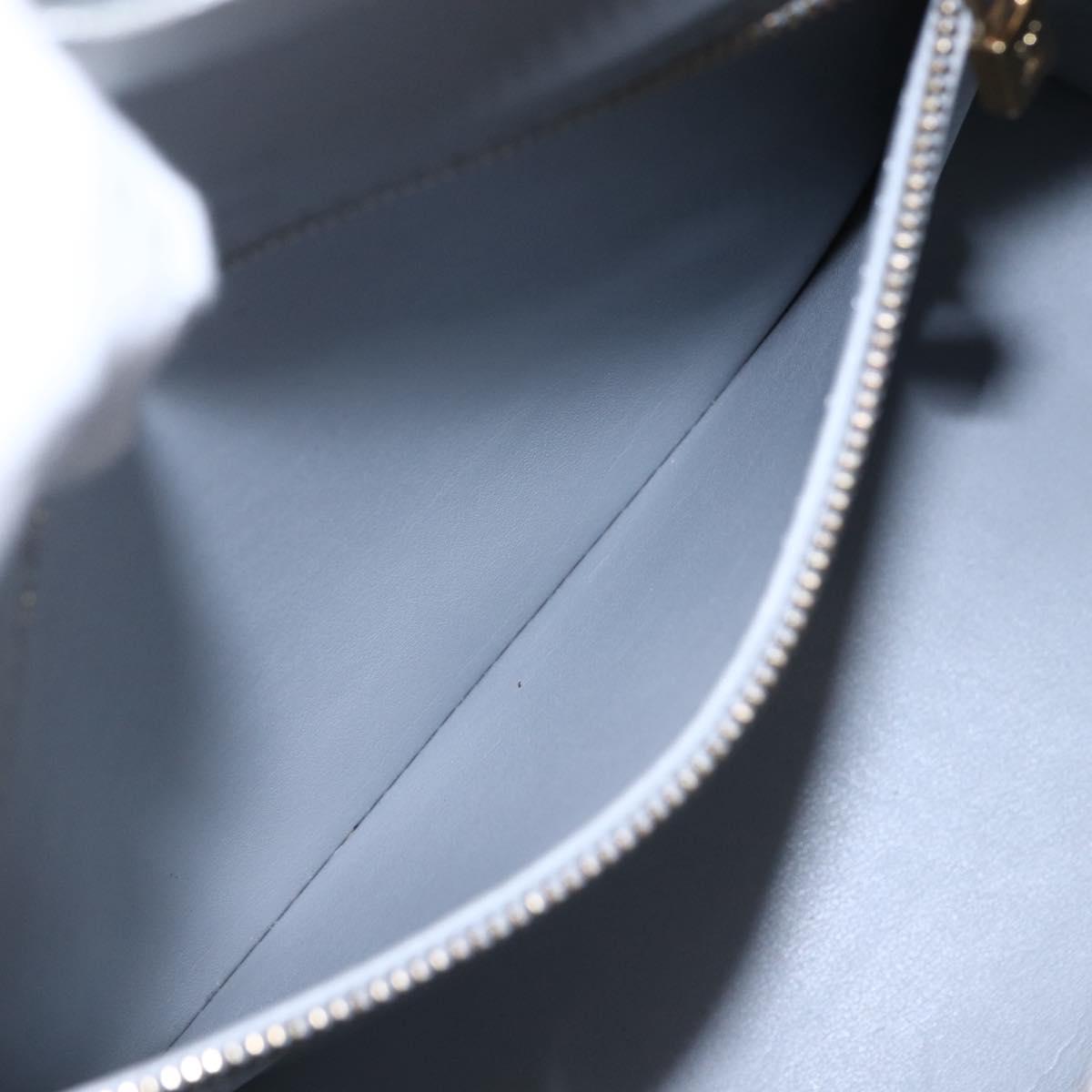 LOUIS VUITTON Monogram Vernis Houston Hand Bag Gris M91053 LV Auth th6530