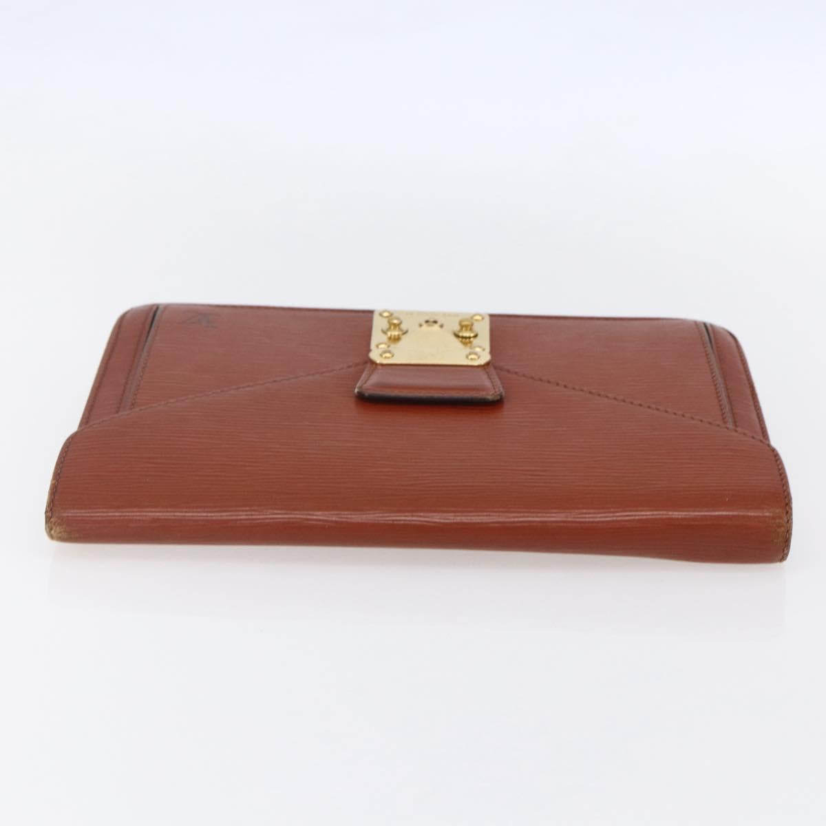 LOUIS VUITTON Epi Serie Dragonne Hand Bag Brown M52618 LV Auth th6531