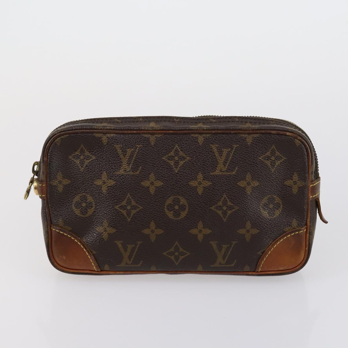 LOUIS VUITTON Monogram Clutch Bag 3 Set LV Auth th6534