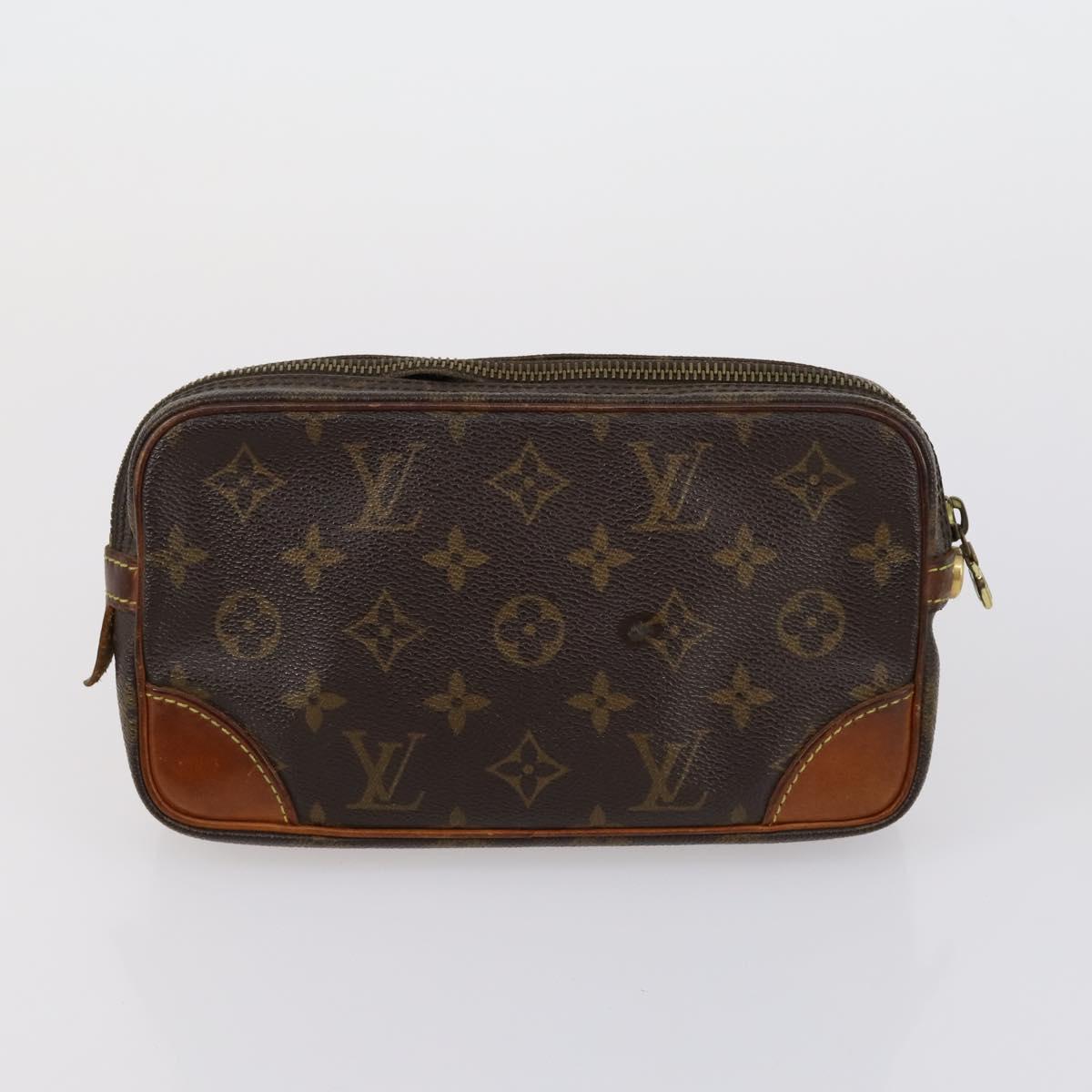 LOUIS VUITTON Monogram Clutch Bag 3 Set LV Auth th6534