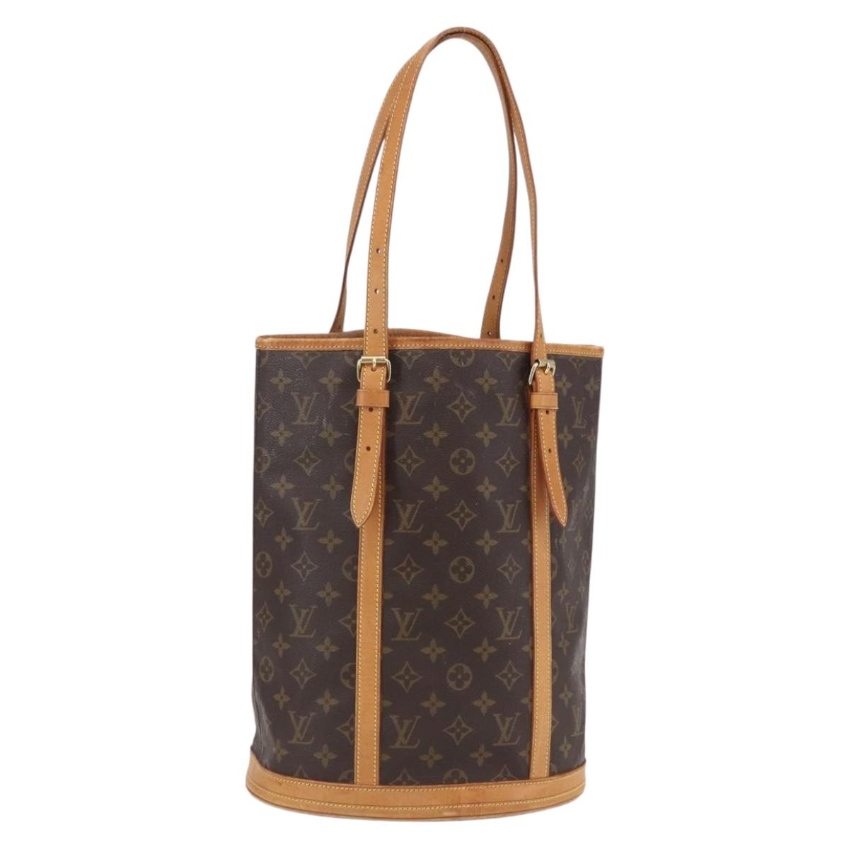 LOUIS VUITTON Monogram Bucket GM Shoulder Bag M42236 LV Auth th6535