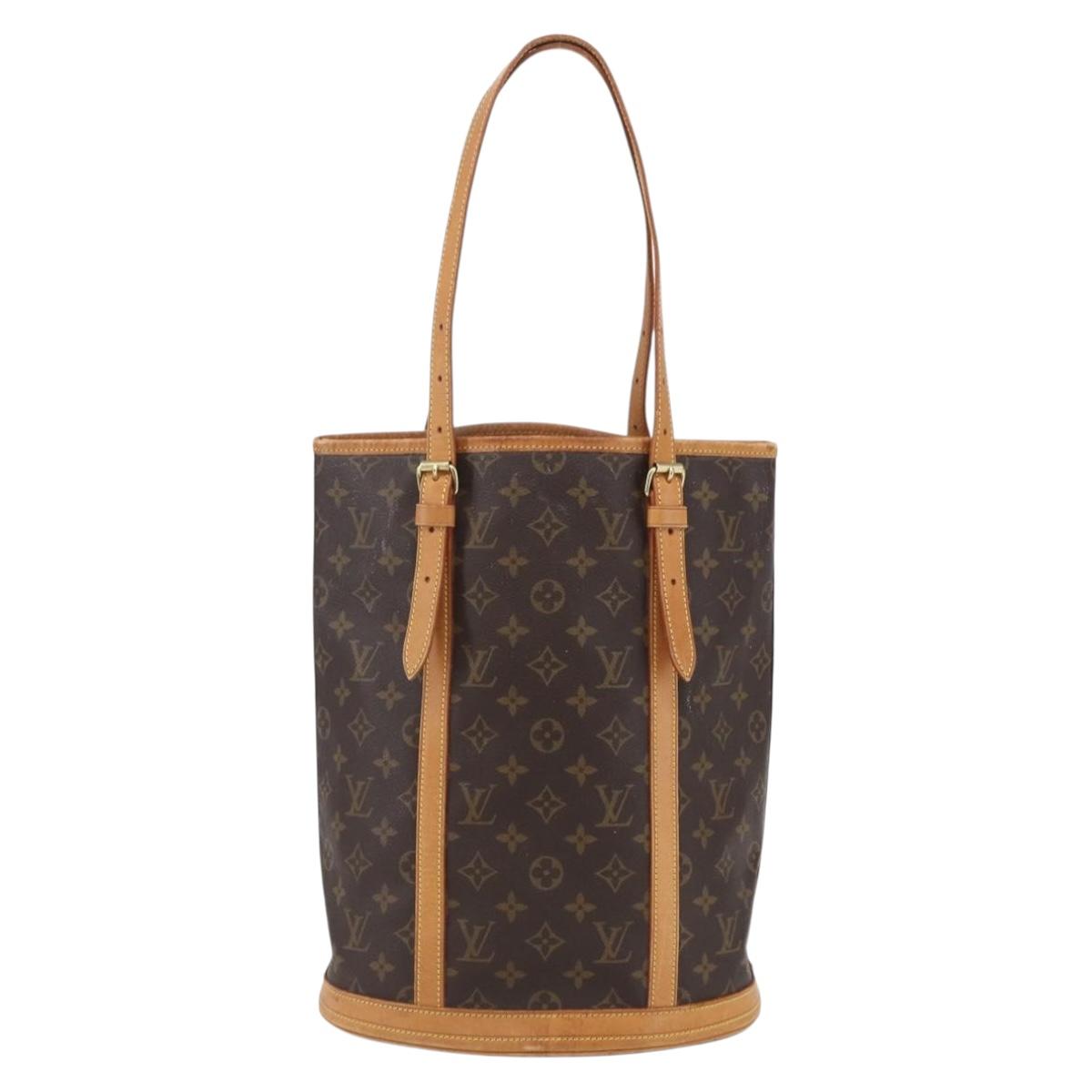 LOUIS VUITTON Monogram Bucket GM Shoulder Bag M42236 LV Auth th6535