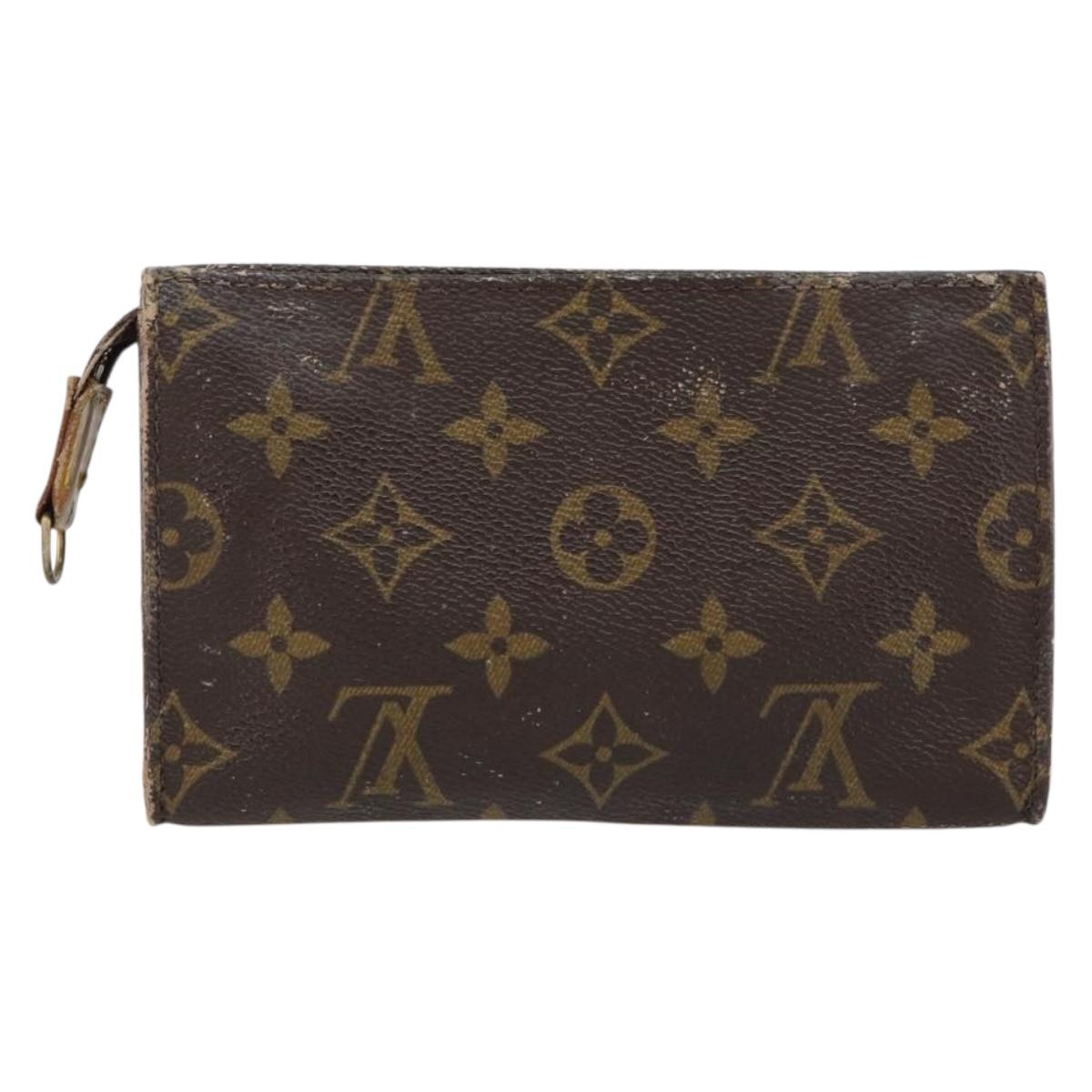 LOUIS VUITTON Monogram Bucket PM Accessory Pouch LV Auth th6536
