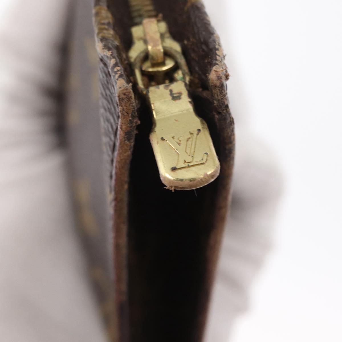 LOUIS VUITTON Monogram Bucket GM Accessory Pouch LV Auth th6538