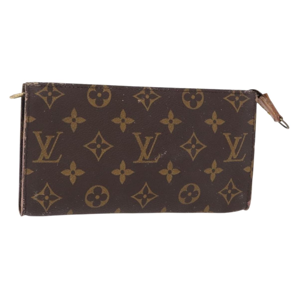 LOUIS VUITTON Monogram Bucket GM Accessory Pouch LV Auth th6538