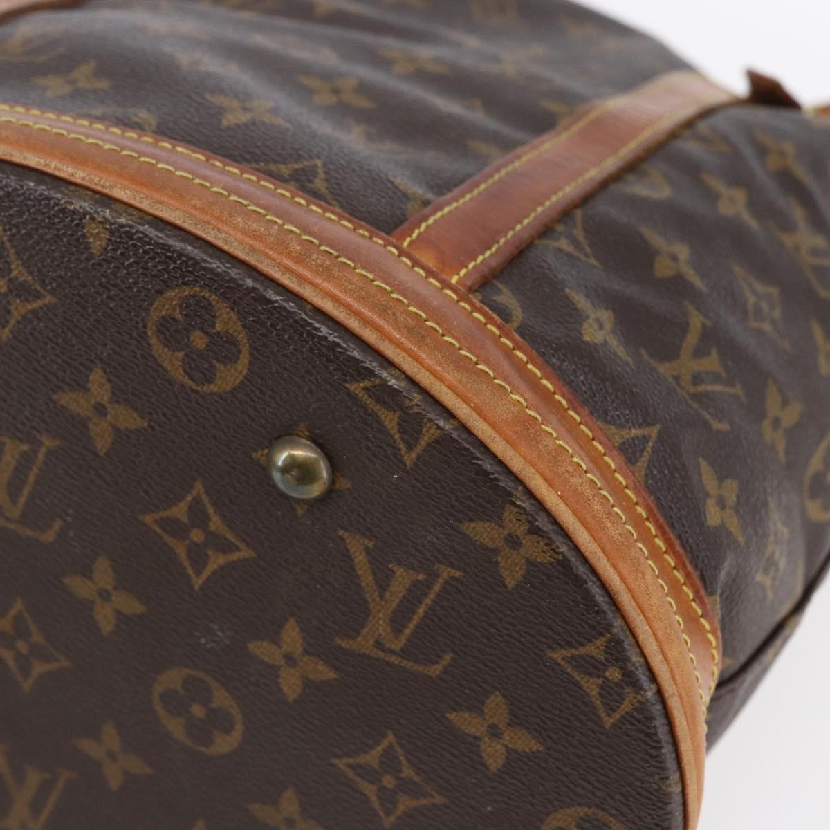LOUIS VUITTON Monogram Bucket PM Shoulder Bag M42238 LV Auth th6541