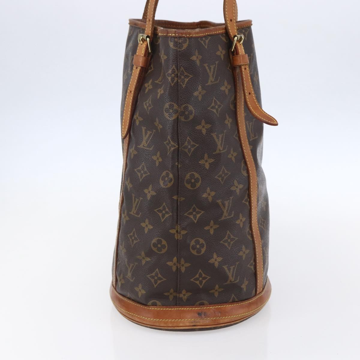 LOUIS VUITTON Monogram Bucket PM Shoulder Bag M42238 LV Auth th6541