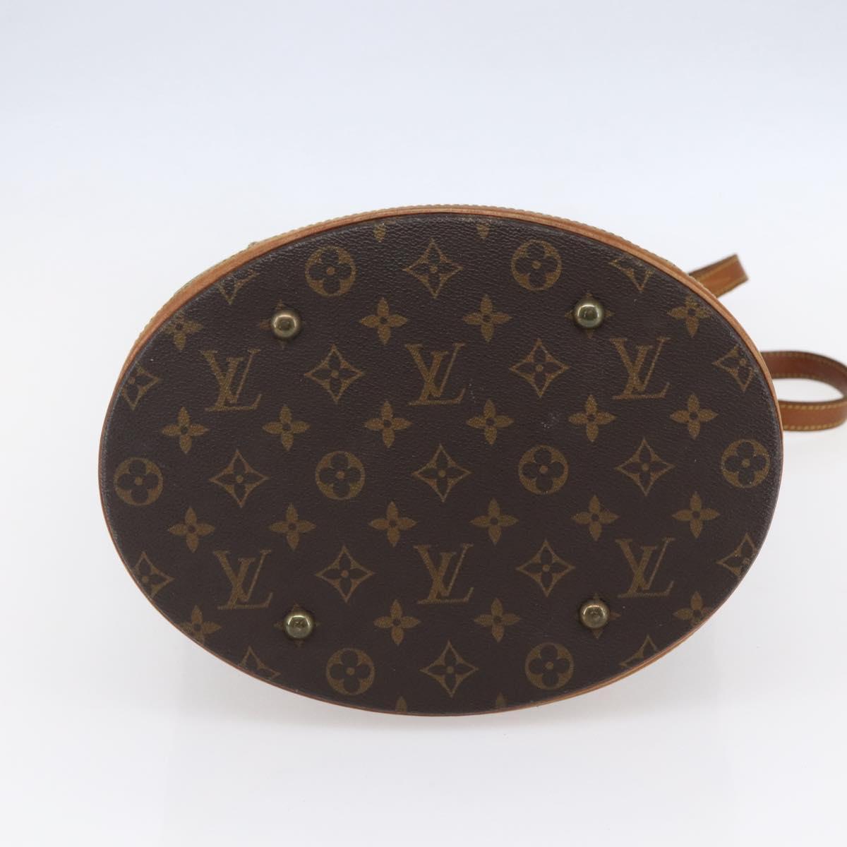 LOUIS VUITTON Monogram Bucket PM Shoulder Bag M42238 LV Auth th6541
