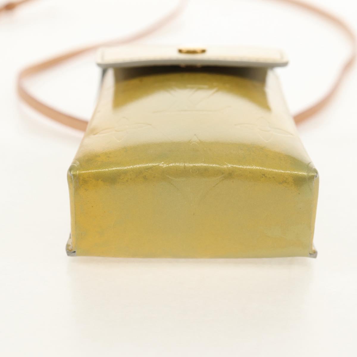 LOUIS VUITTON Monogram Vernis Walker Wallet Gris M91031 LV Auth th6542