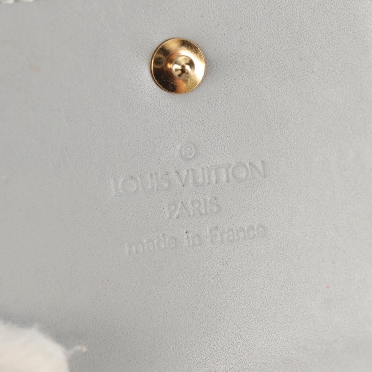 LOUIS VUITTON Monogram Vernis Walker Wallet Gris M91031 LV Auth th6542