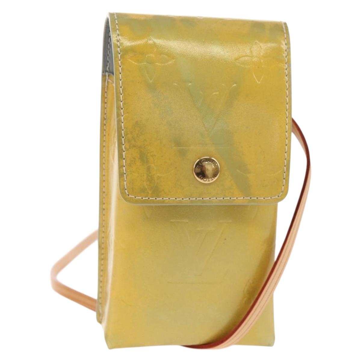 LOUIS VUITTON Monogram Vernis Walker Wallet Gris M91031 LV Auth th6542