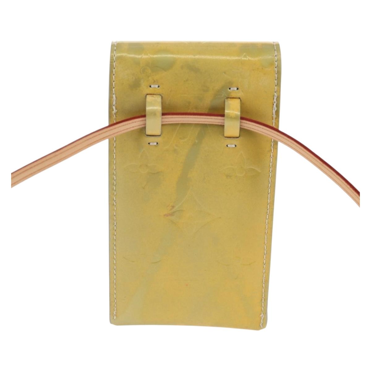 LOUIS VUITTON Monogram Vernis Walker Wallet Gris M91031 LV Auth th6542