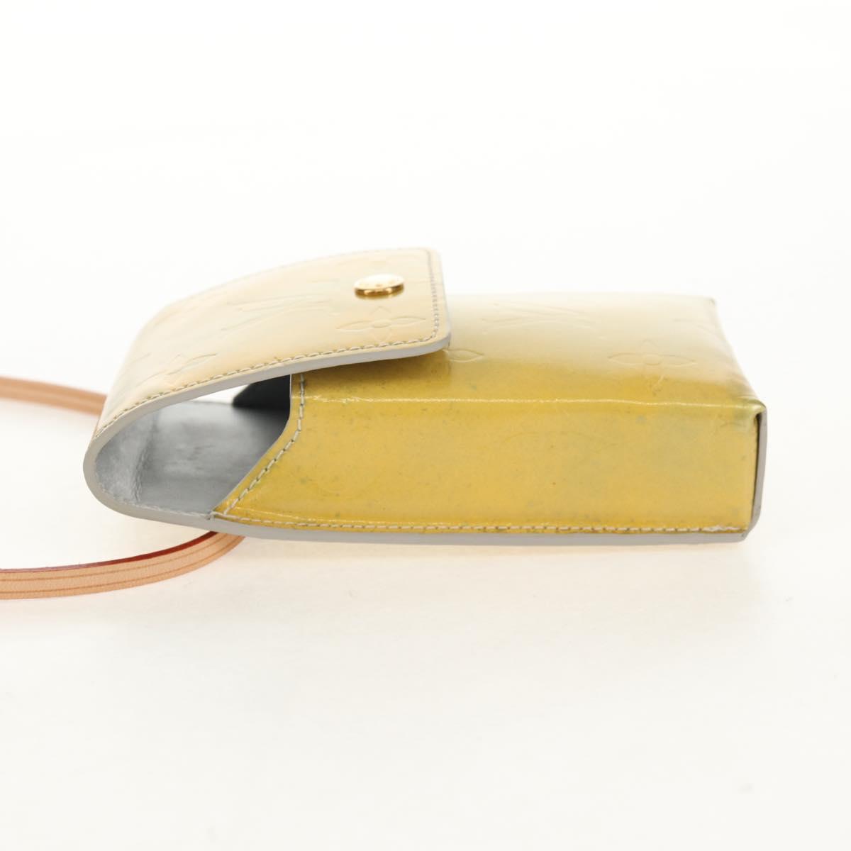 LOUIS VUITTON Monogram Vernis Walker Wallet Gris M91031 LV Auth th6542