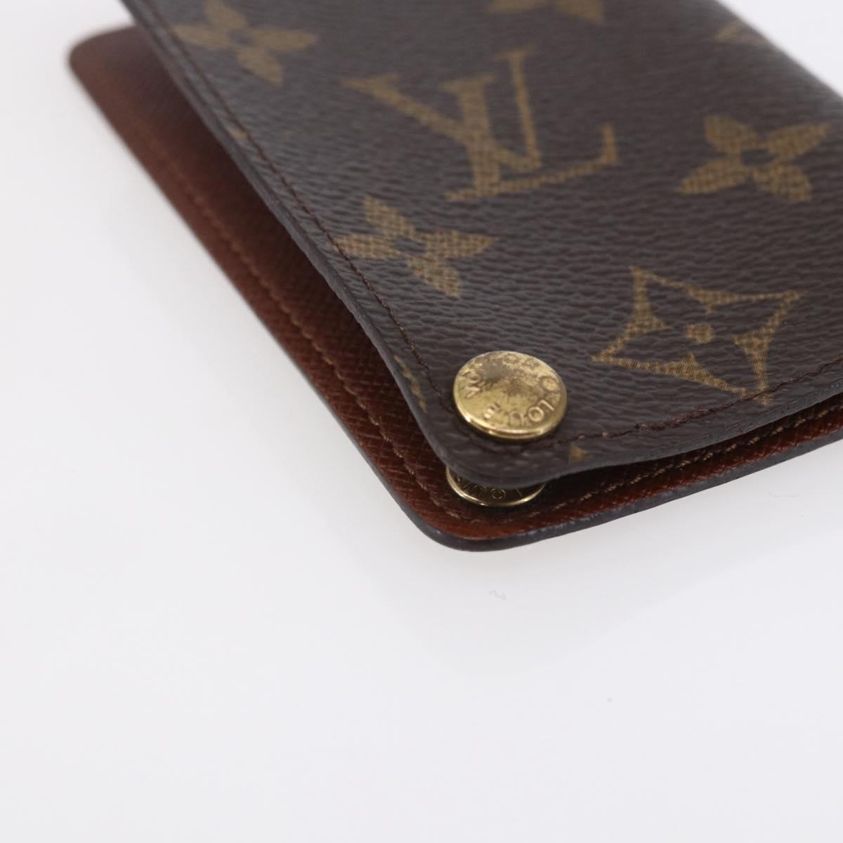 LOUIS VUITTON Monogram Porto Cartes Crdit Pression Card Case M60937 Auth th6543