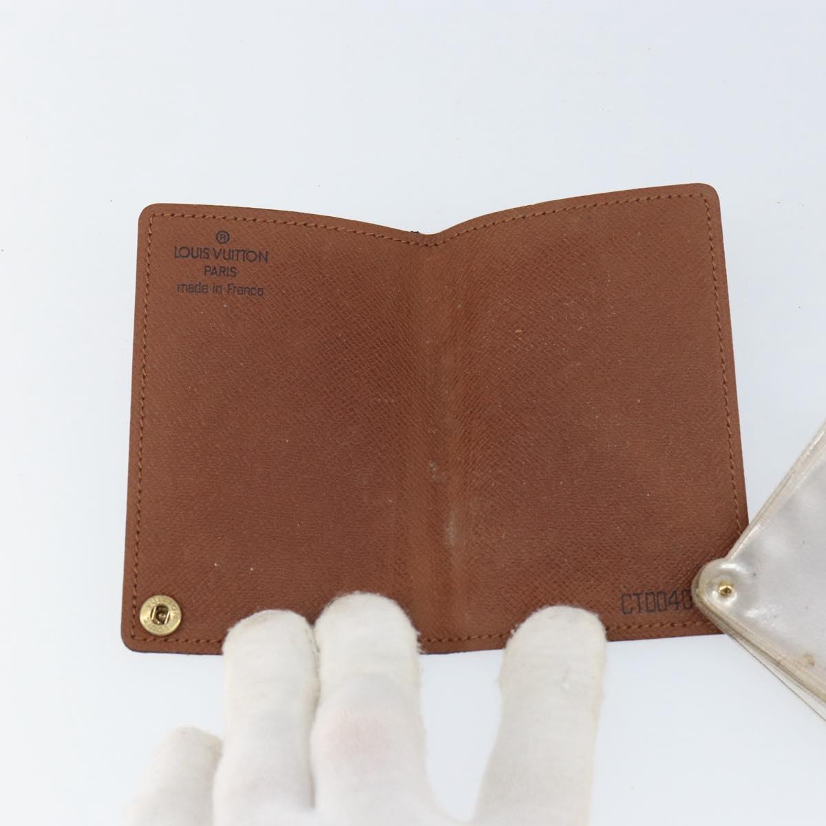 LOUIS VUITTON Monogram Porto Cartes Crdit Pression Card Case M60937 Auth th6544