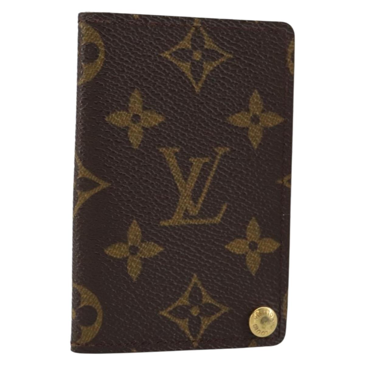 LOUIS VUITTON Monogram Porto Cartes Crdit Pression Card Case M60937 Auth th6544