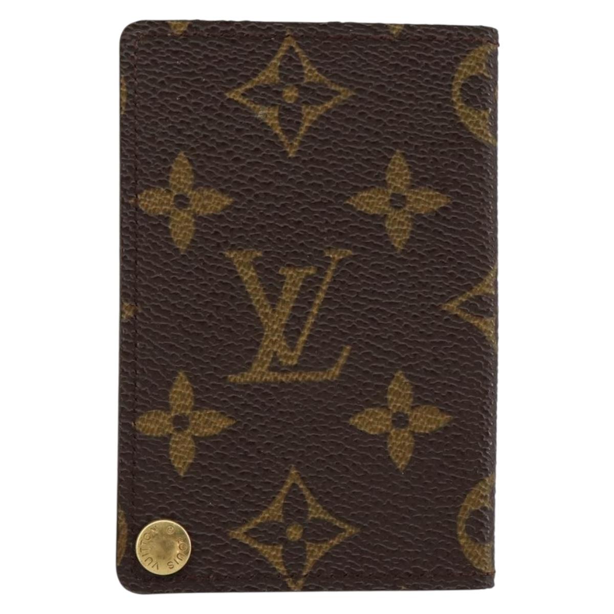 LOUIS VUITTON Monogram Porto Cartes Crdit Pression Card Case M60937 Auth th6544