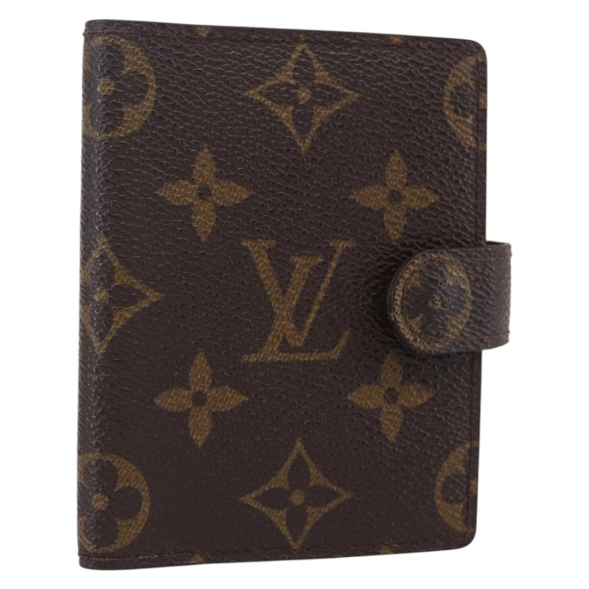LOUIS VUITTON Monogram Agenda Mini Day Planner Cover R20007 LV Auth th6546