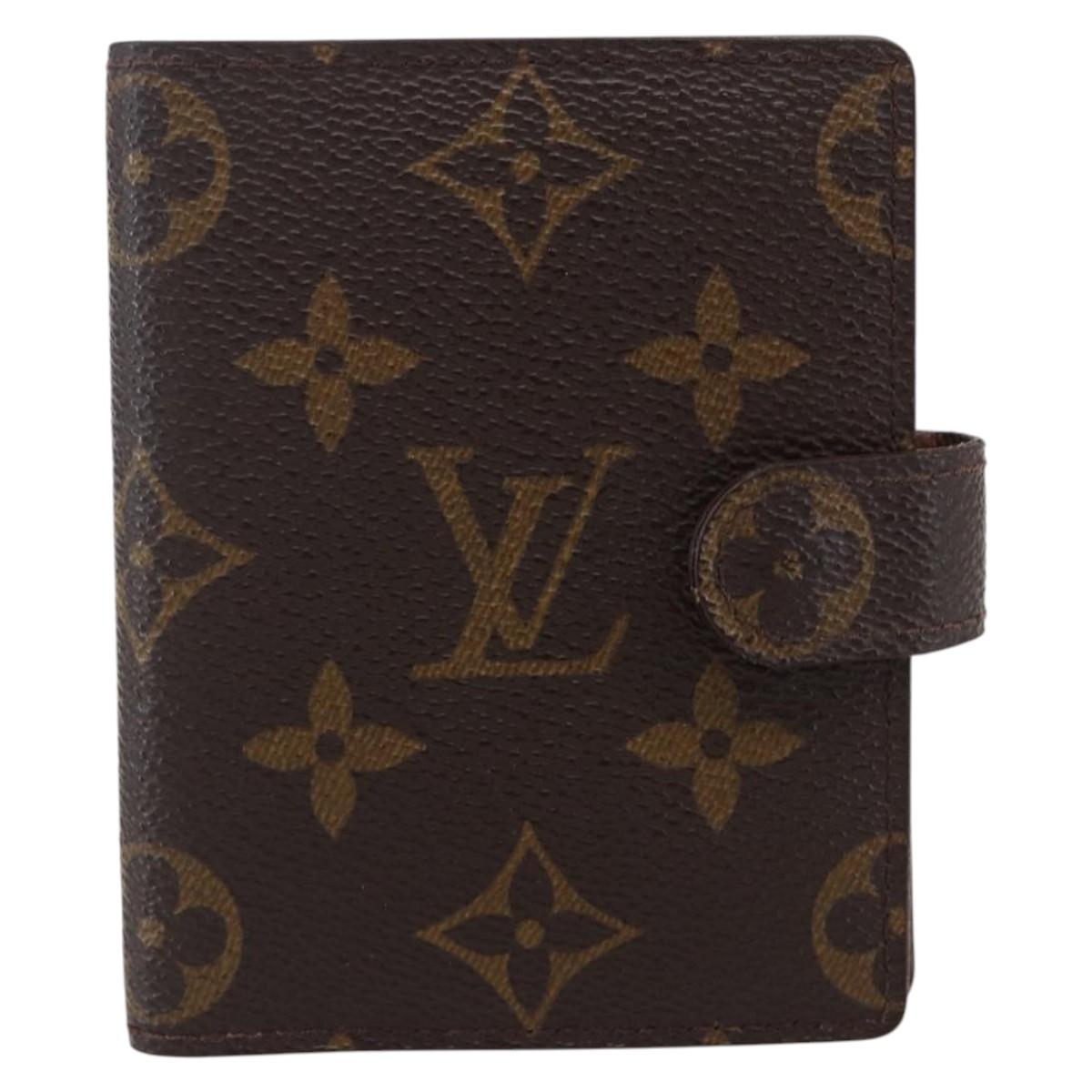 LOUIS VUITTON Monogram Agenda Mini Day Planner Cover R20007 LV Auth th6546
