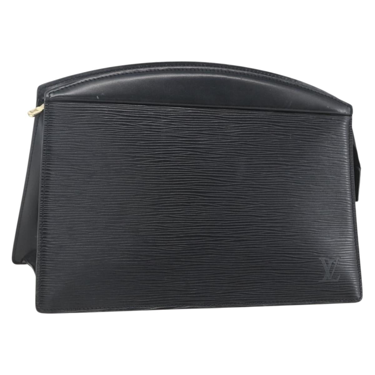 LOUIS VUITTON Epi Trousse Crete Pouch Black M48402 LV Auth th6549